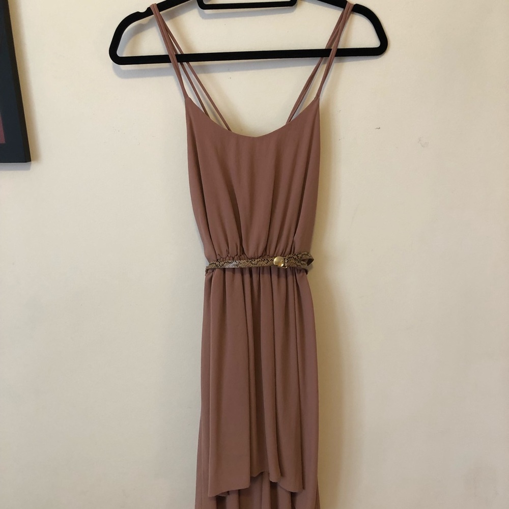 Potter’s pot blush high low dress